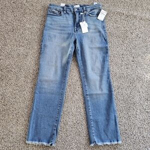 Good American Light Blue Straight Leg Jeans
